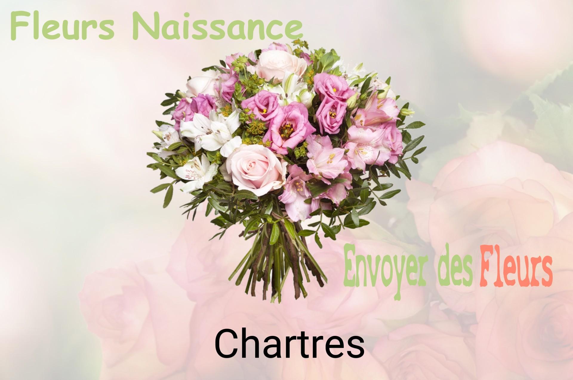 Bouquet de fleurs de naissance livré à Chartres